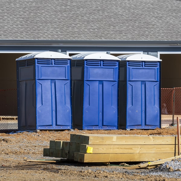 how do you dispose of waste after the portable restrooms have been emptied in Kings Valley